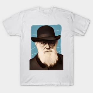 English biologist Charles Darwin illustration T-Shirt